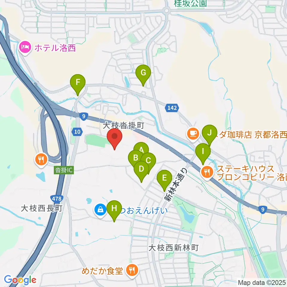 京都市立芸術大学 音楽学部周辺の駐車場・コインパーキング一覧地図