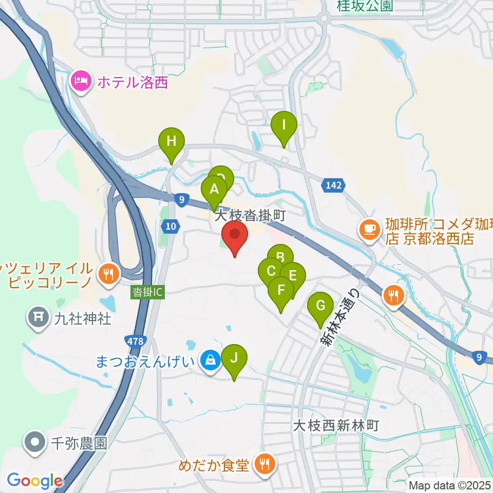 京都市立芸術大学 音楽学部周辺の駐車場・コインパーキング一覧地図
