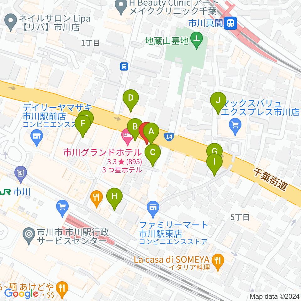 h.s.trash周辺の駐車場・コインパーキング一覧地図