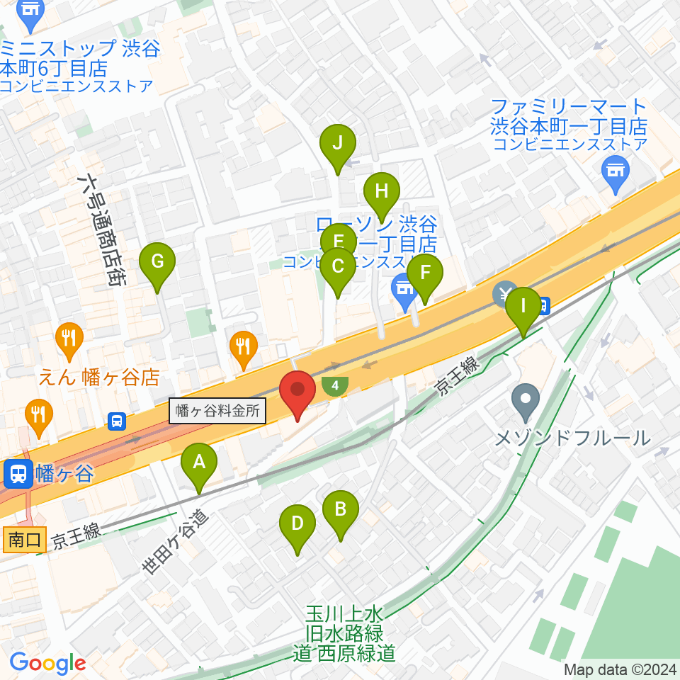 幡ヶ谷リバーススタジオ周辺の駐車場・コインパーキング一覧地図