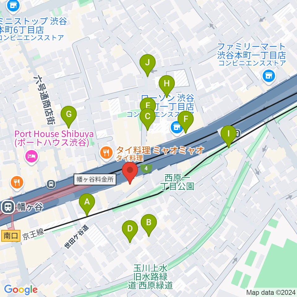 幡ヶ谷リバーススタジオ周辺の駐車場・コインパーキング一覧地図