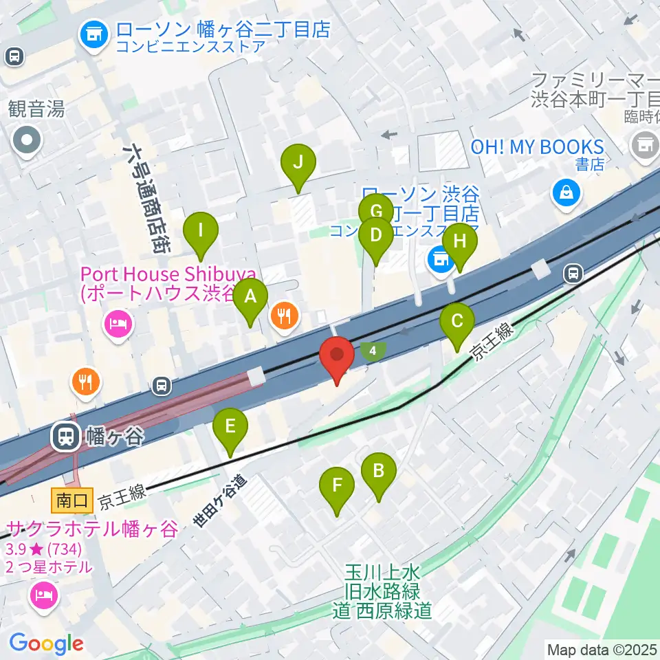幡ヶ谷リバーススタジオ周辺の駐車場・コインパーキング一覧地図