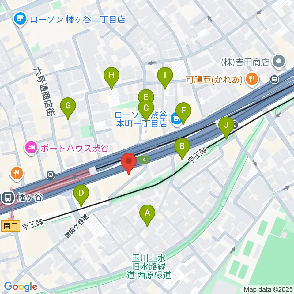 幡ヶ谷リバーススタジオ周辺の駐車場・コインパーキング一覧地図