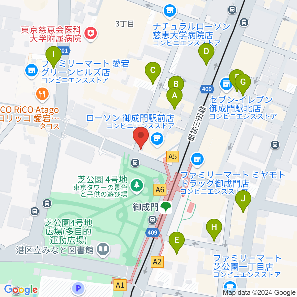 音響芸術専門学校周辺の駐車場・コインパーキング一覧地図