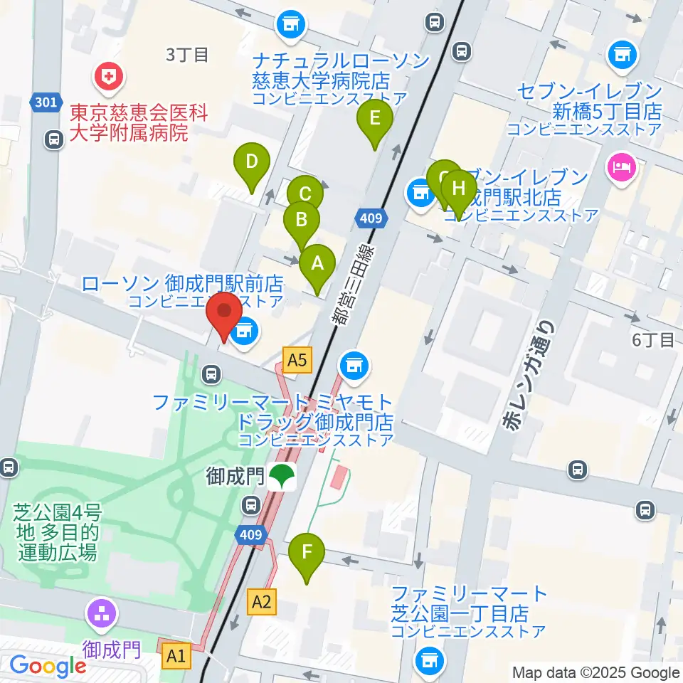 音響芸術専門学校周辺の駐車場・コインパーキング一覧地図