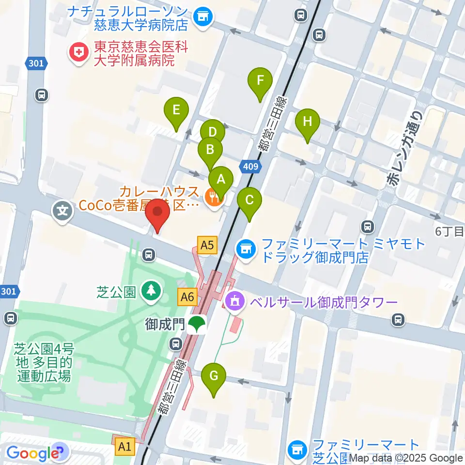 音響芸術専門学校周辺の駐車場・コインパーキング一覧地図