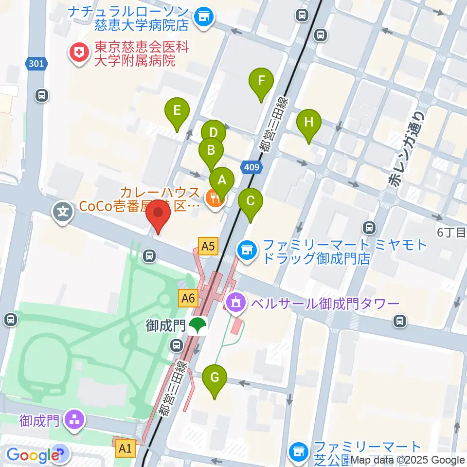 音響芸術専門学校周辺の駐車場・コインパーキング一覧地図