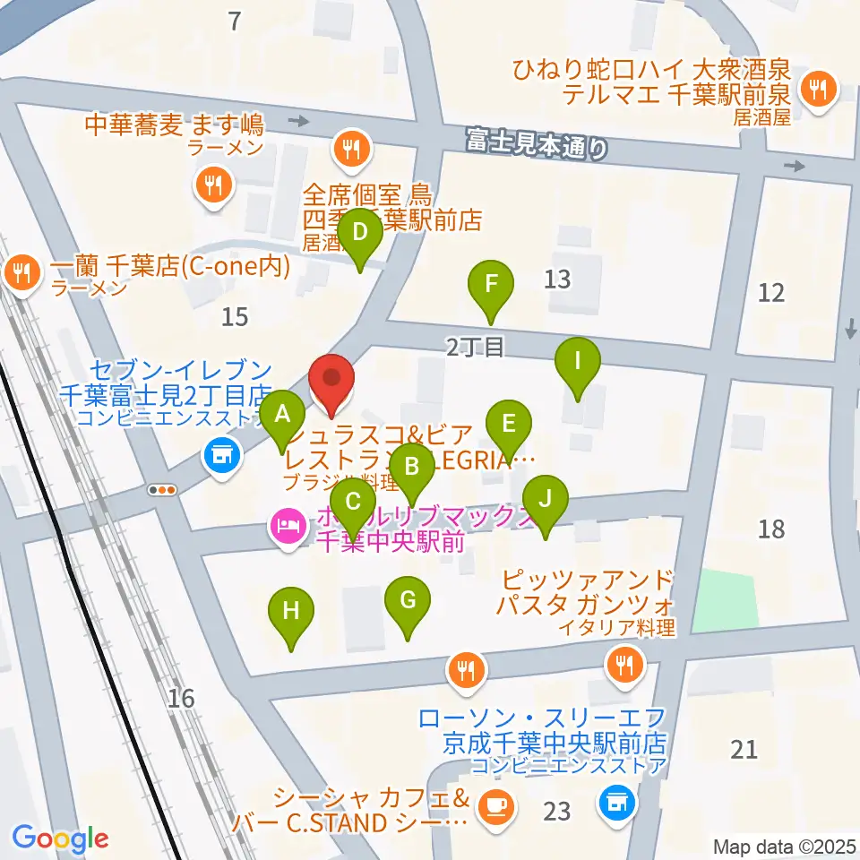 千葉ANGA周辺の駐車場・コインパーキング一覧地図