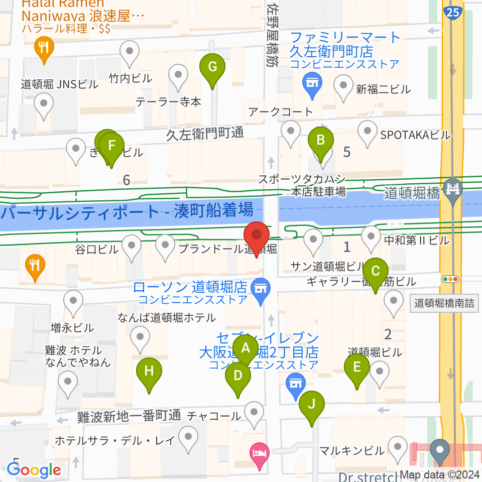 難波セラーバーケント周辺の駐車場・コインパーキング一覧地図