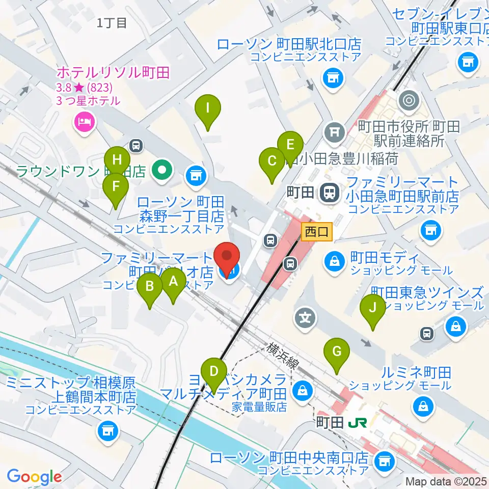 まほろ座MACHIDA周辺の駐車場・コインパーキング一覧地図