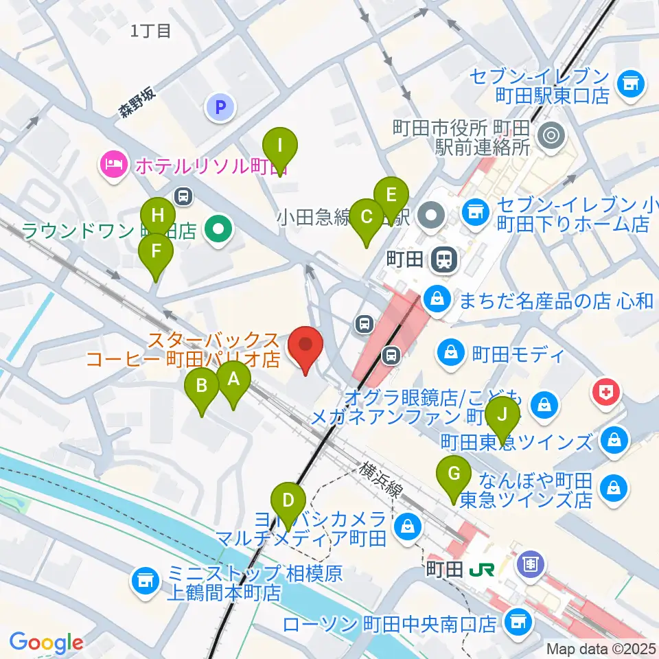 まほろ座MACHIDA周辺の駐車場・コインパーキング一覧地図