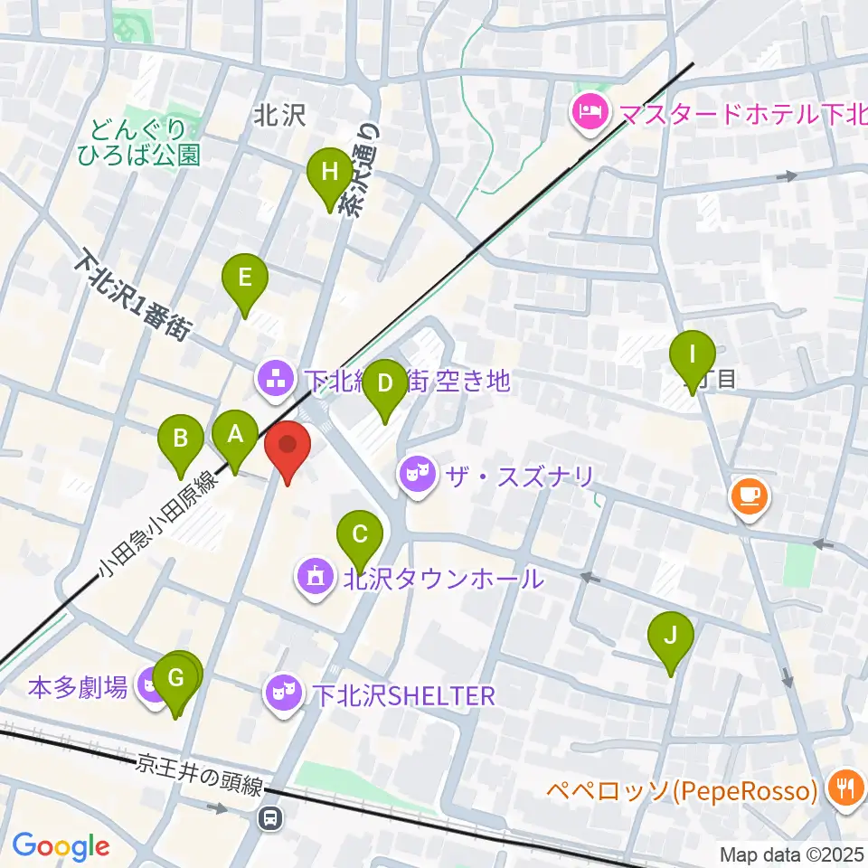 下北沢Music Island O周辺の駐車場・コインパーキング一覧地図
