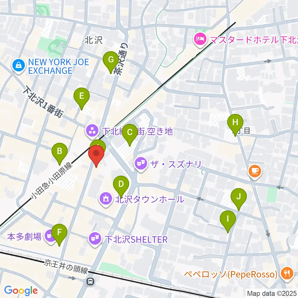 下北沢Music Island O周辺の駐車場・コインパーキング一覧地図