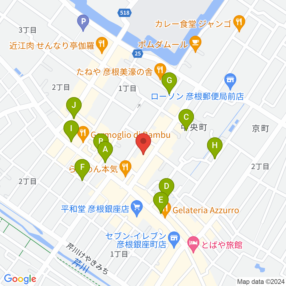 Tied Music（タイドミュージック）周辺の駐車場・コインパーキング一覧地図