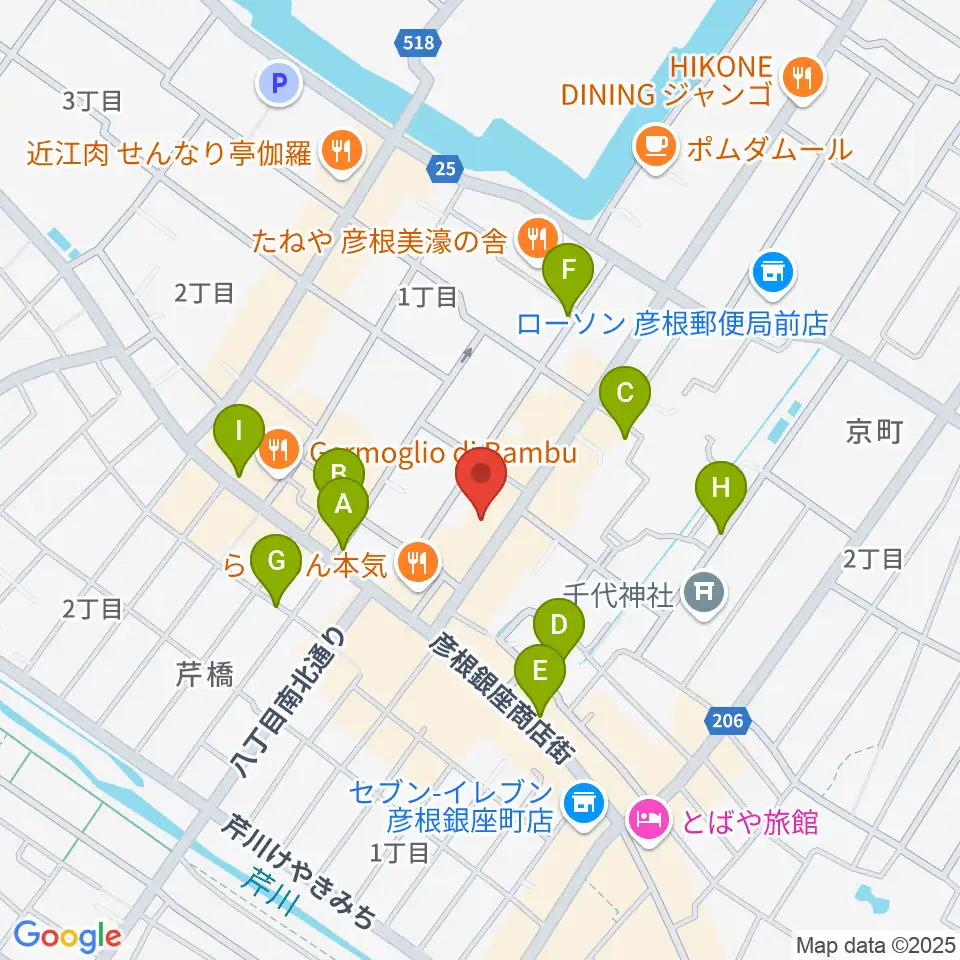 Tied Music（タイドミュージック）周辺の駐車場・コインパーキング一覧地図