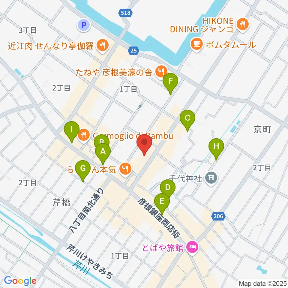 Tied Music（タイドミュージック）周辺の駐車場・コインパーキング一覧地図