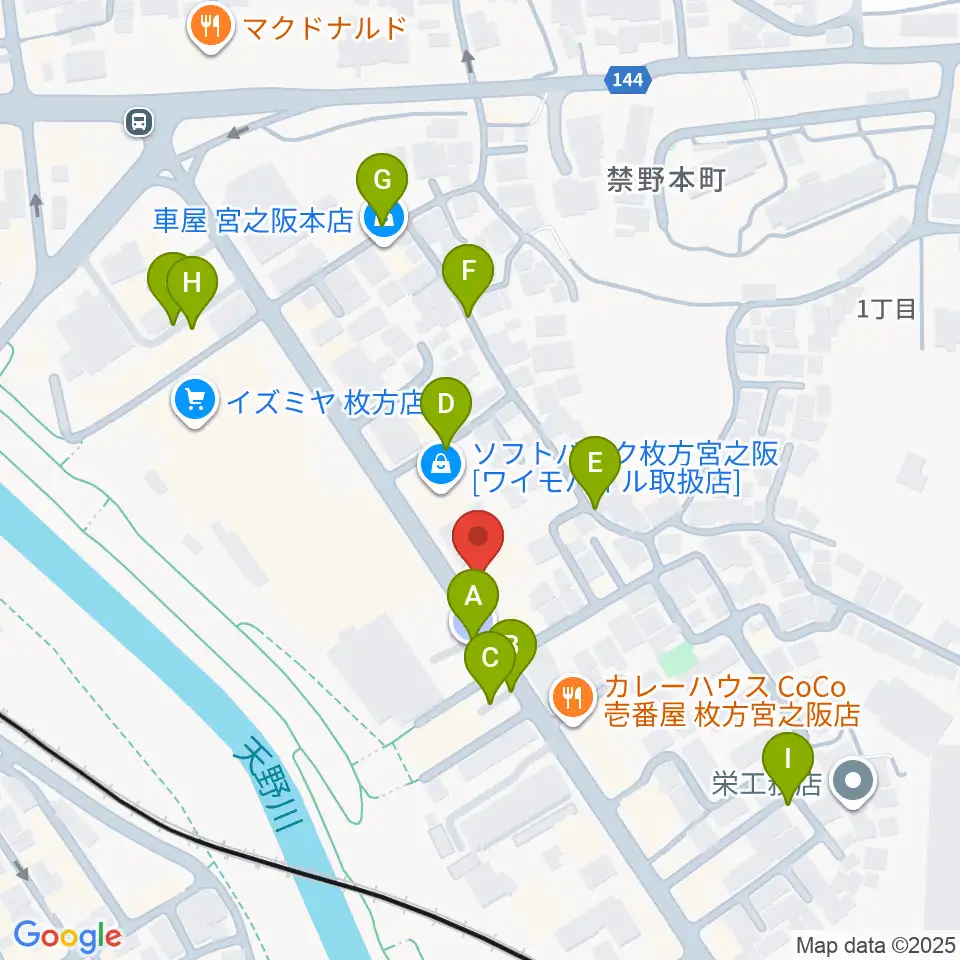 リプルミュージック周辺の駐車場・コインパーキング一覧地図