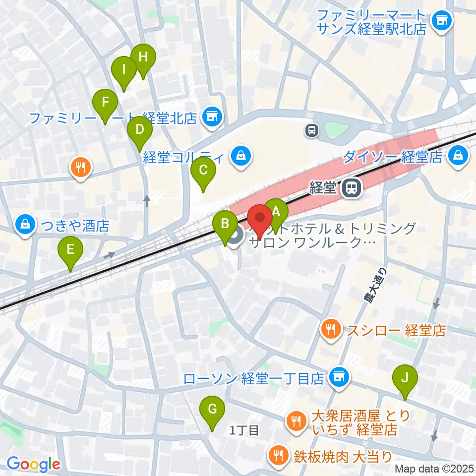経堂Crazy Love周辺の駐車場・コインパーキング一覧地図