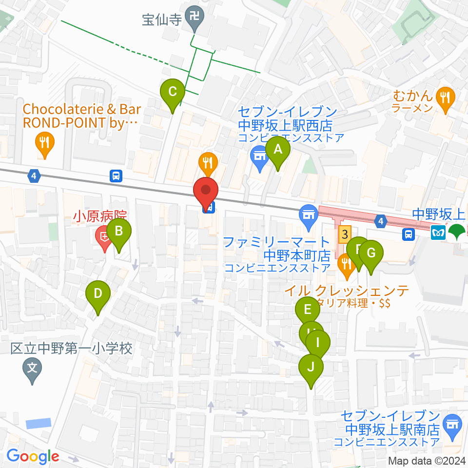 松栄楽器店周辺の駐車場・コインパーキング一覧地図