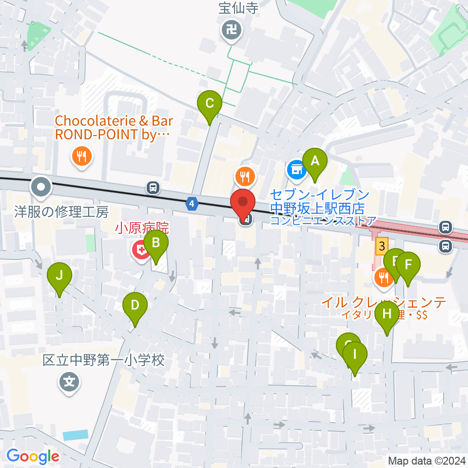 松栄楽器店周辺の駐車場・コインパーキング一覧地図