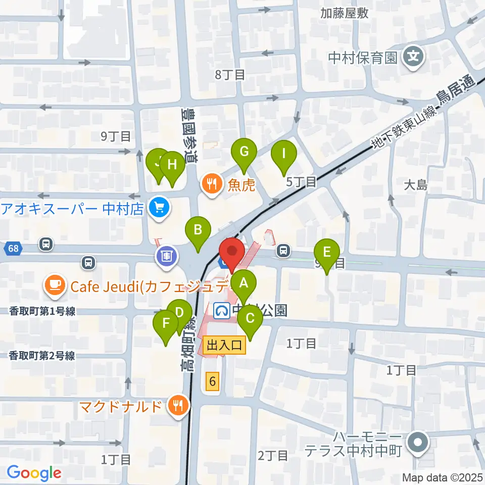 松栄楽器 名古屋店周辺の駐車場・コインパーキング一覧地図