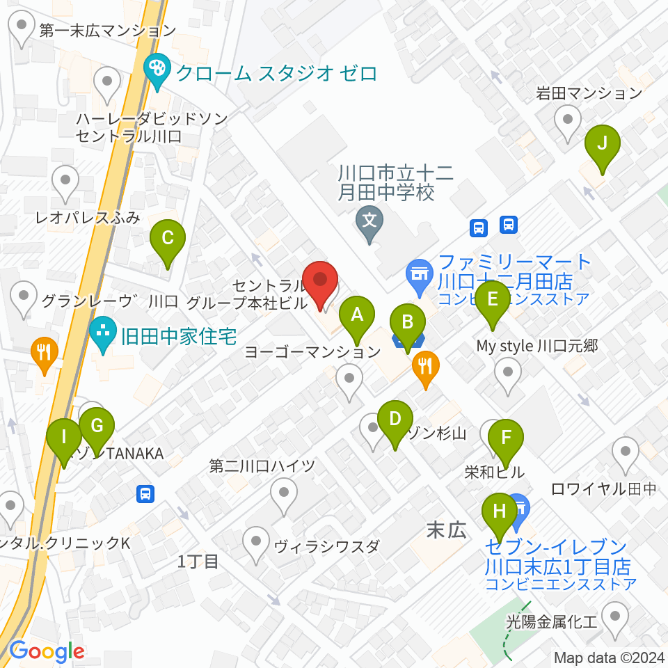 FM川口 856STUDIO周辺の駐車場・コインパーキング一覧地図