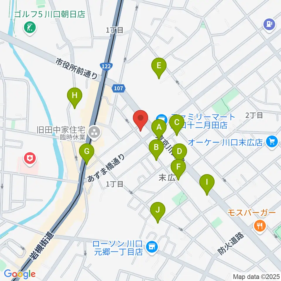 FM川口 856STUDIO周辺の駐車場・コインパーキング一覧地図