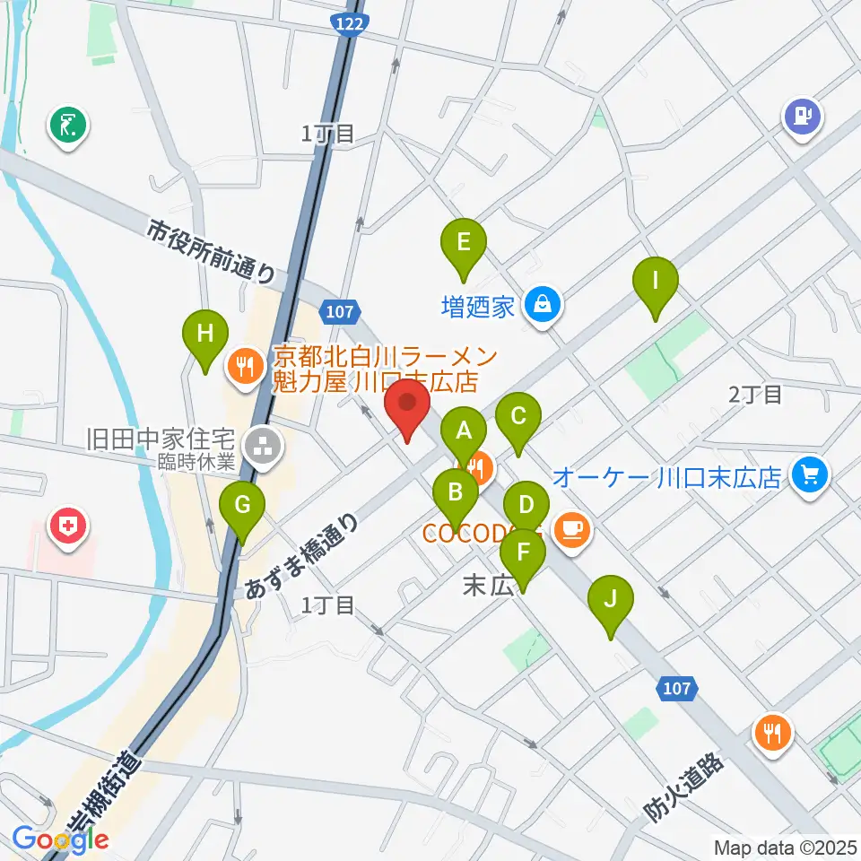 FM川口 856STUDIO周辺の駐車場・コインパーキング一覧地図