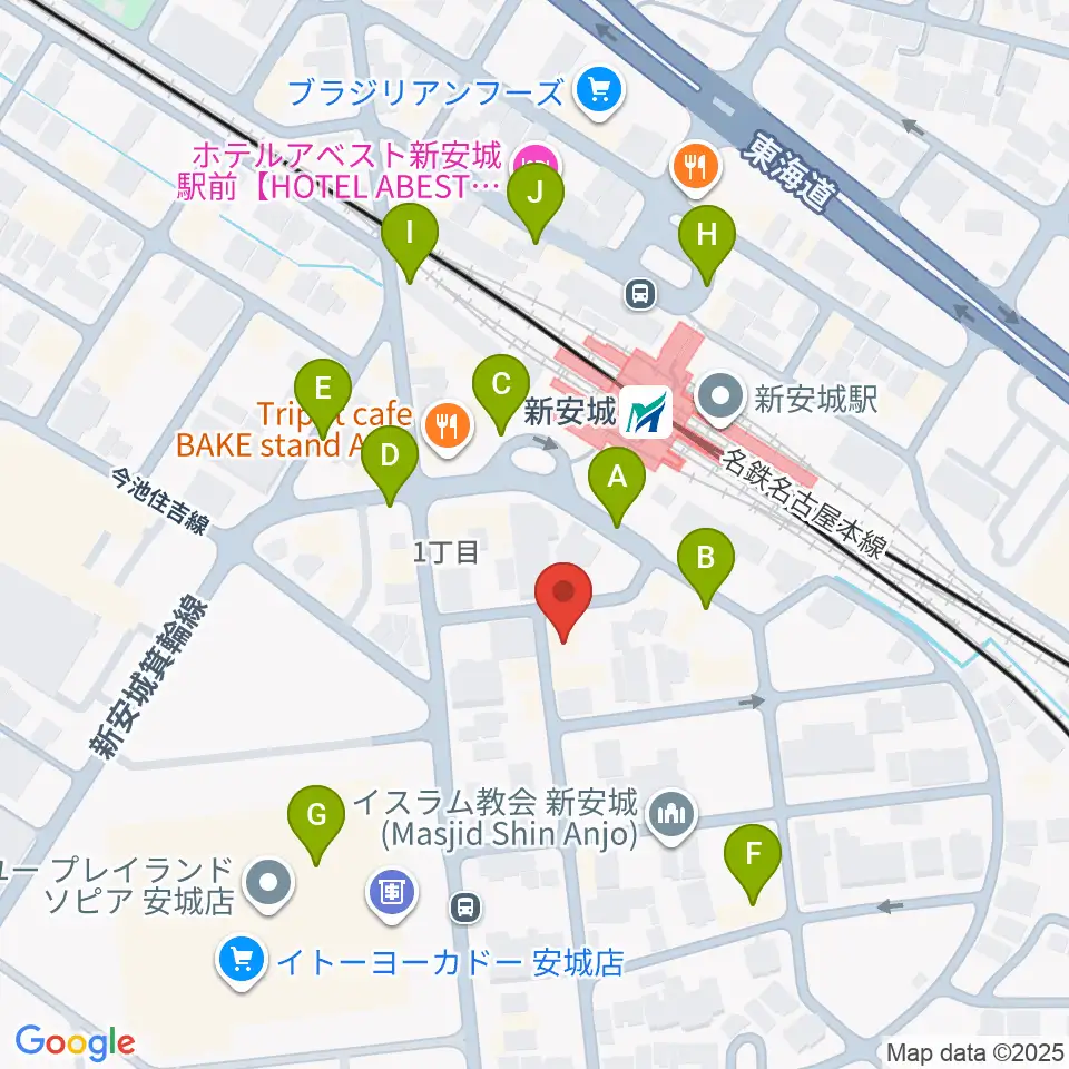 新安城RADIO CLUB周辺の駐車場・コインパーキング一覧地図