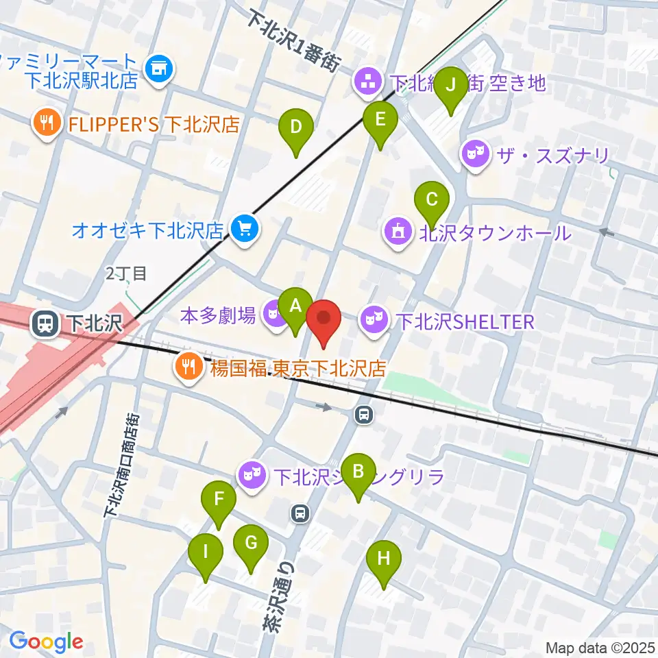 下北沢ろくでもない夜周辺の駐車場・コインパーキング一覧地図