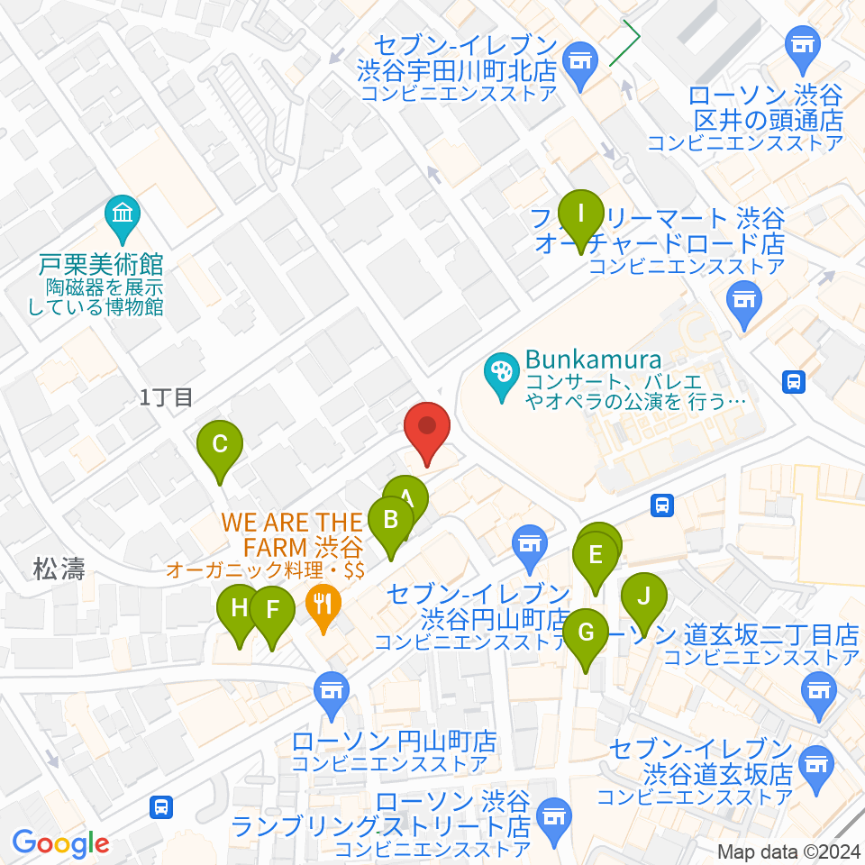 チェレステ・スタジオ松濤周辺の駐車場・コインパーキング一覧地図