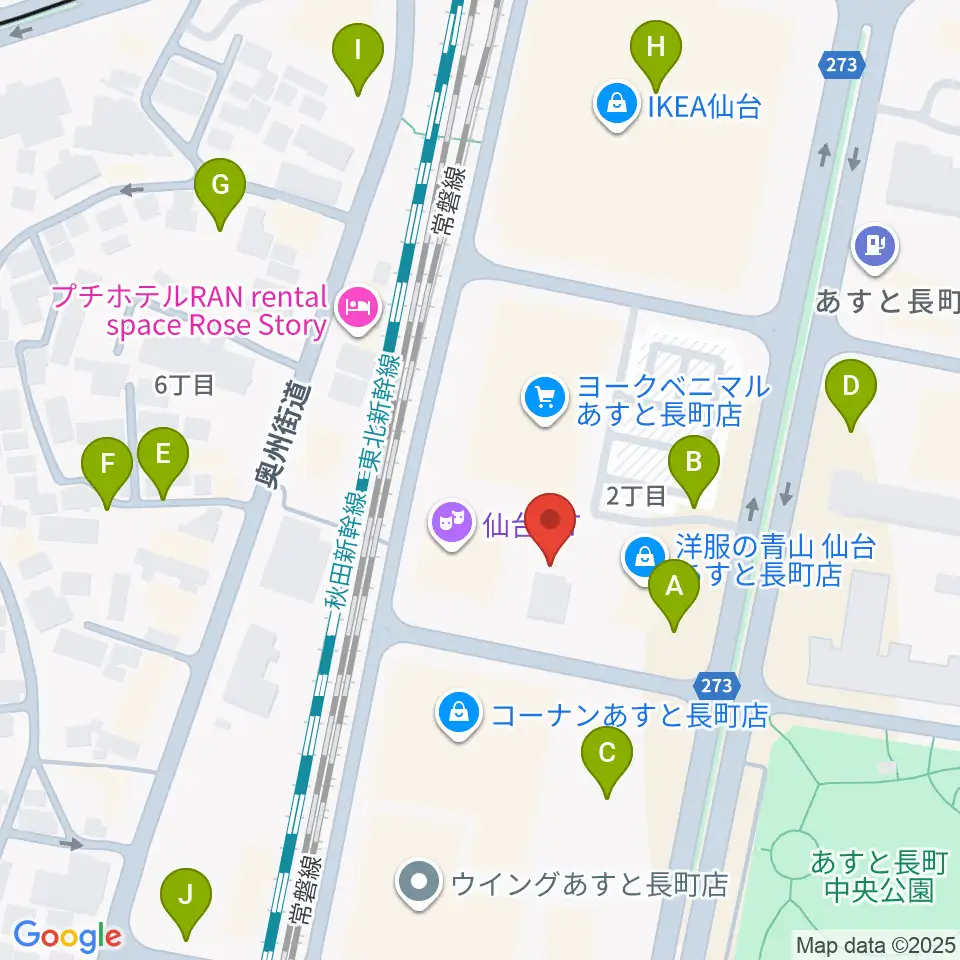 仙台PIT周辺の駐車場・コインパーキング一覧地図