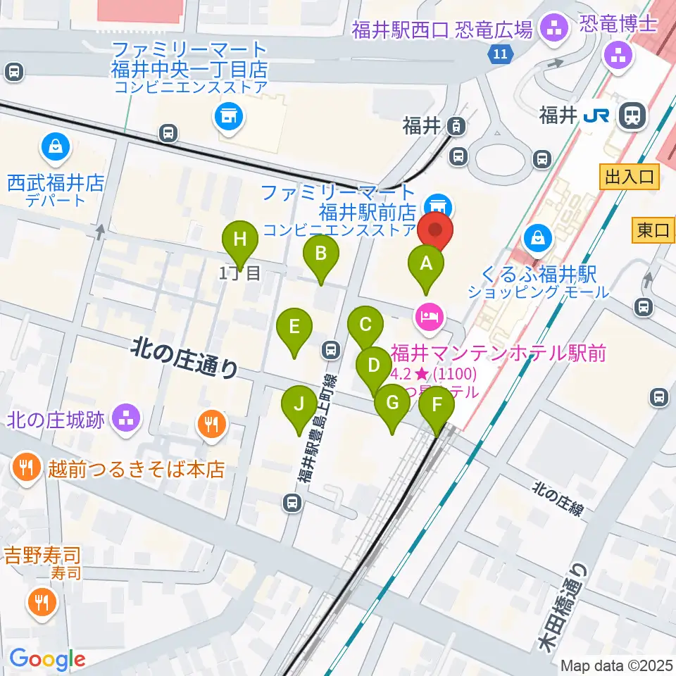 ハピリンホール・ハピテラス周辺の駐車場・コインパーキング一覧地図
