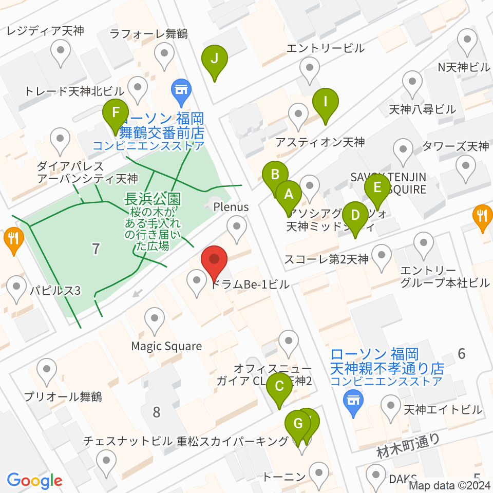 福岡ファイブペニーズ周辺の駐車場・コインパーキング一覧地図