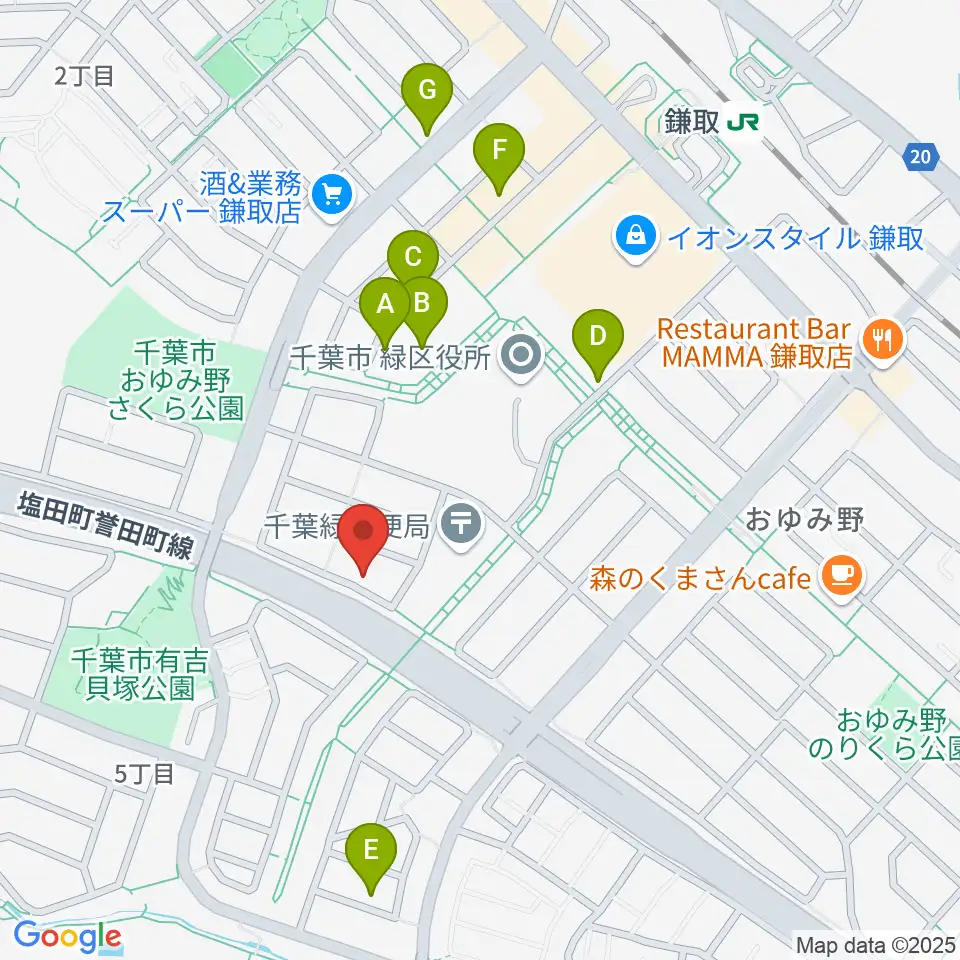 Azul ギター教室周辺の駐車場・コインパーキング一覧地図