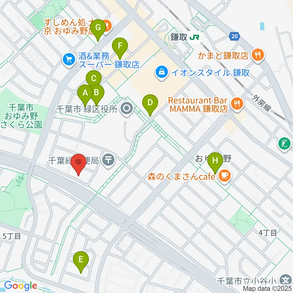 Azul ギター教室周辺の駐車場・コインパーキング一覧地図