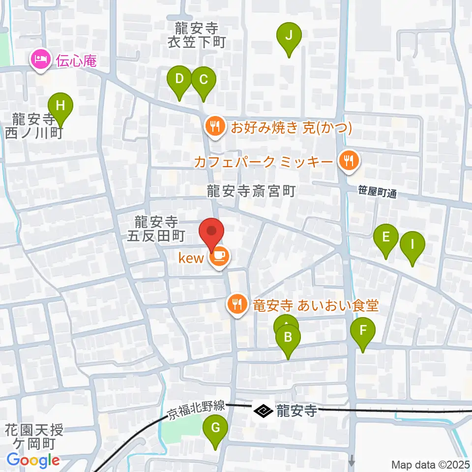 楽奏 gasso music studio周辺の駐車場・コインパーキング一覧地図