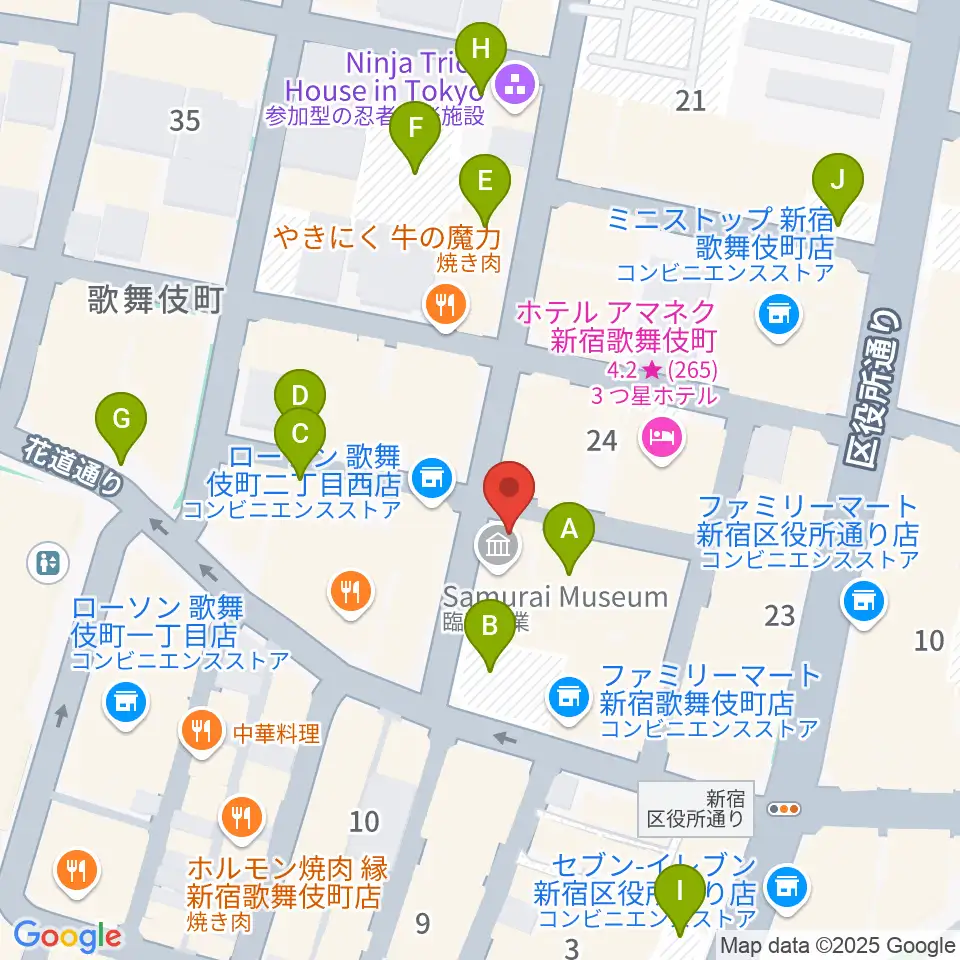 新宿club SCIENCE周辺の駐車場・コインパーキング一覧地図