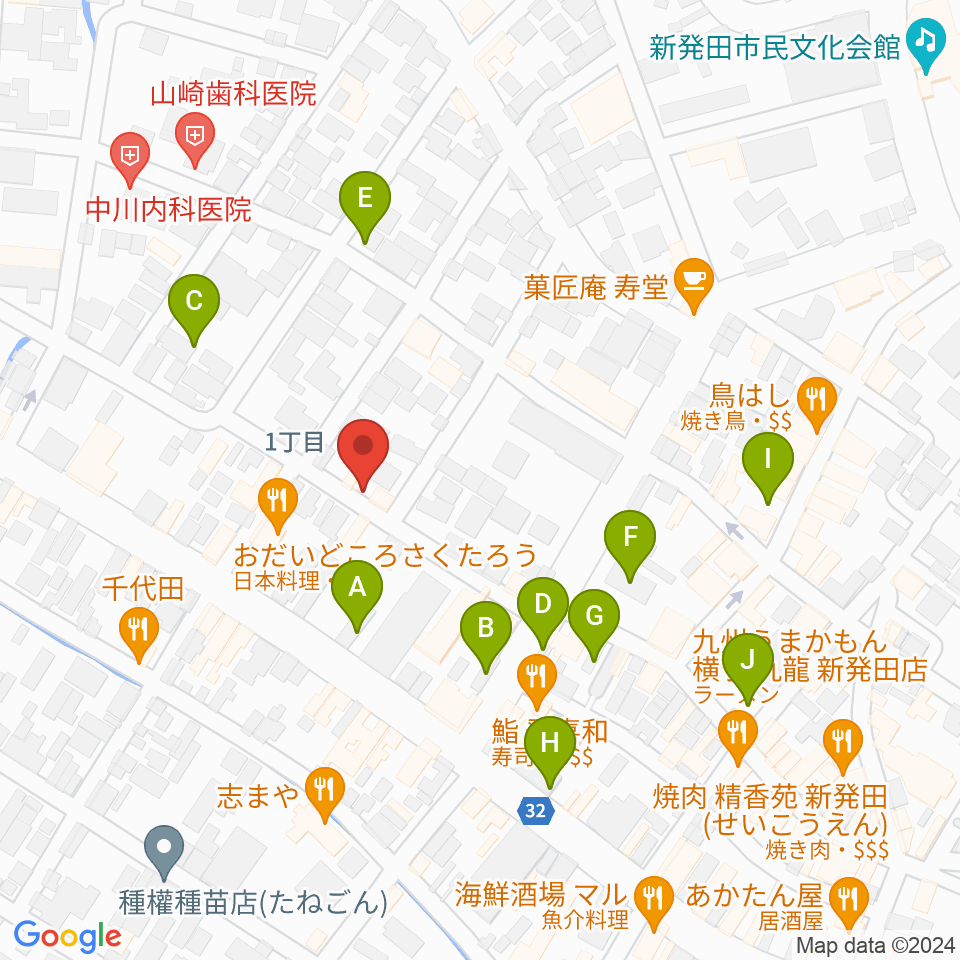 新発田ジャズ喫茶BIRD周辺の駐車場・コインパーキング一覧地図