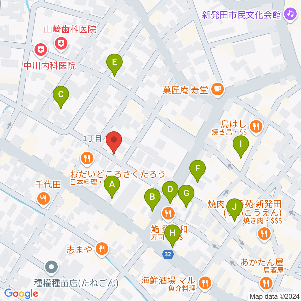 新発田ジャズ喫茶BIRD周辺の駐車場・コインパーキング一覧地図