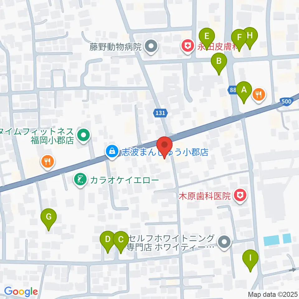 小川楽器 小郡店周辺の駐車場・コインパーキング一覧地図