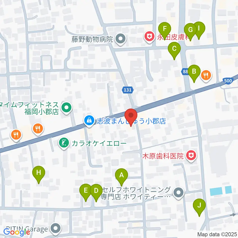 小川楽器 小郡店周辺の駐車場・コインパーキング一覧地図