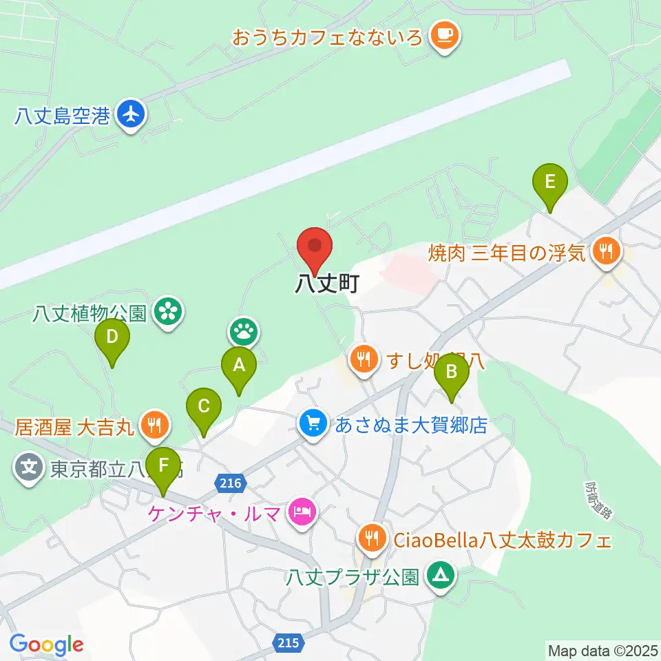 八丈町多目的ホールおじゃれ周辺の駐車場・コインパーキング一覧地図
