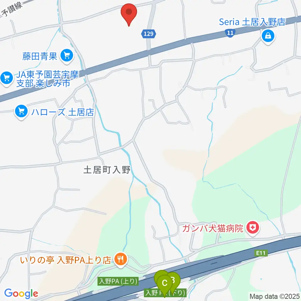 土居文化会館ユーホール周辺の駐車場・コインパーキング一覧地図