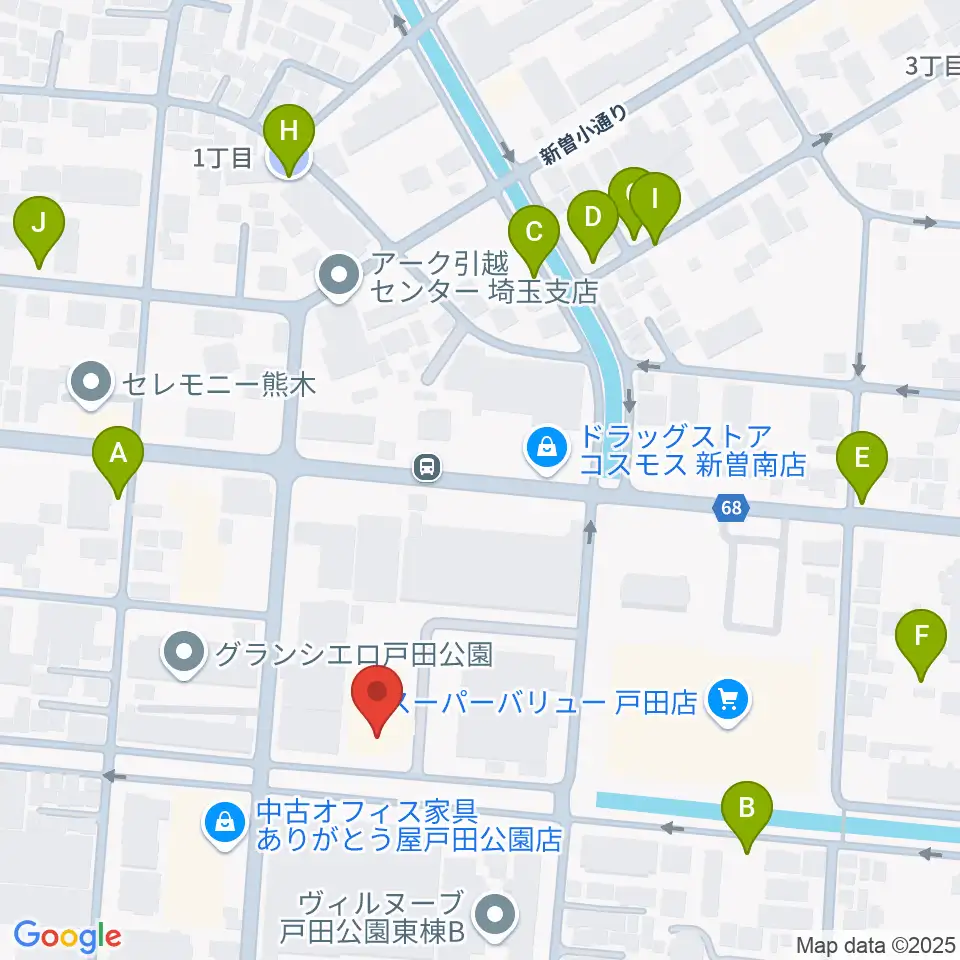 さくらパル 新曽南多世代交流館周辺の駐車場・コインパーキング一覧地図