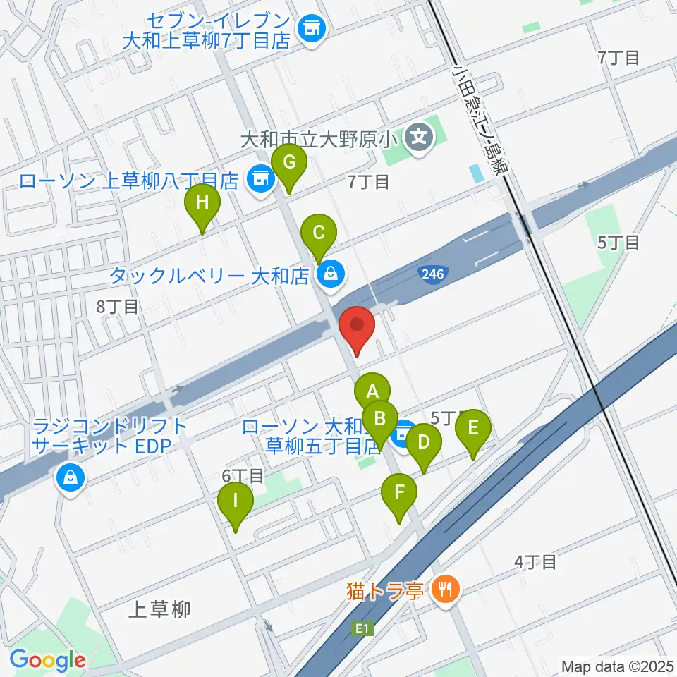 ウイスタリアピアノ周辺の駐車場・コインパーキング一覧地図