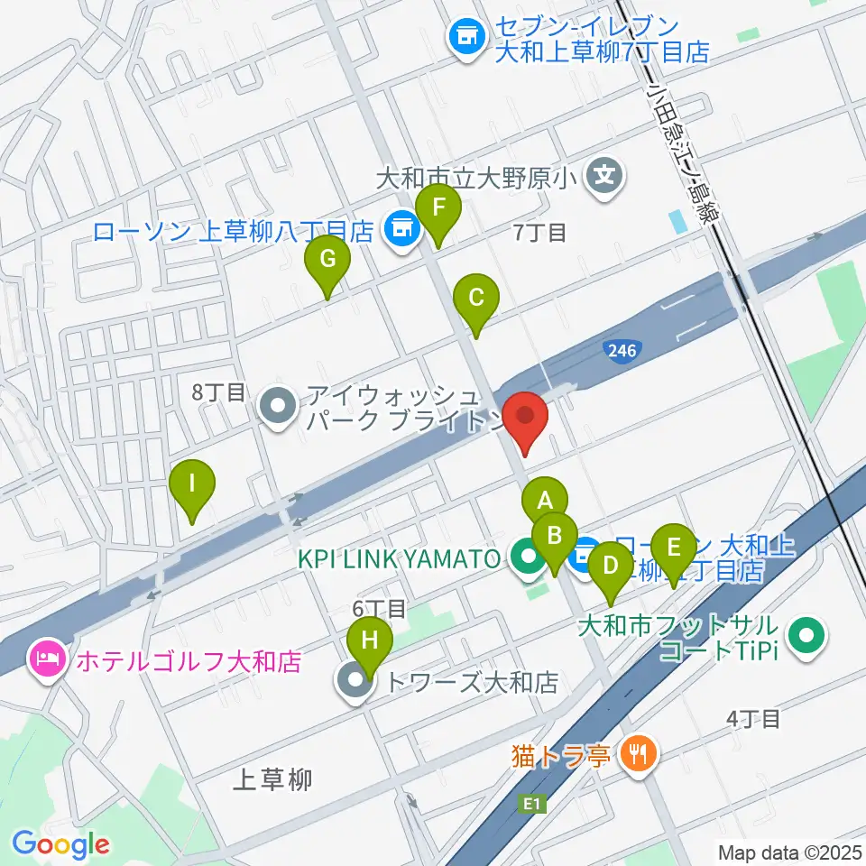 ウイスタリアピアノ周辺の駐車場・コインパーキング一覧地図