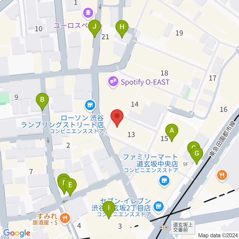 渋谷DESEO mini周辺の駐車場・コインパーキング一覧地図