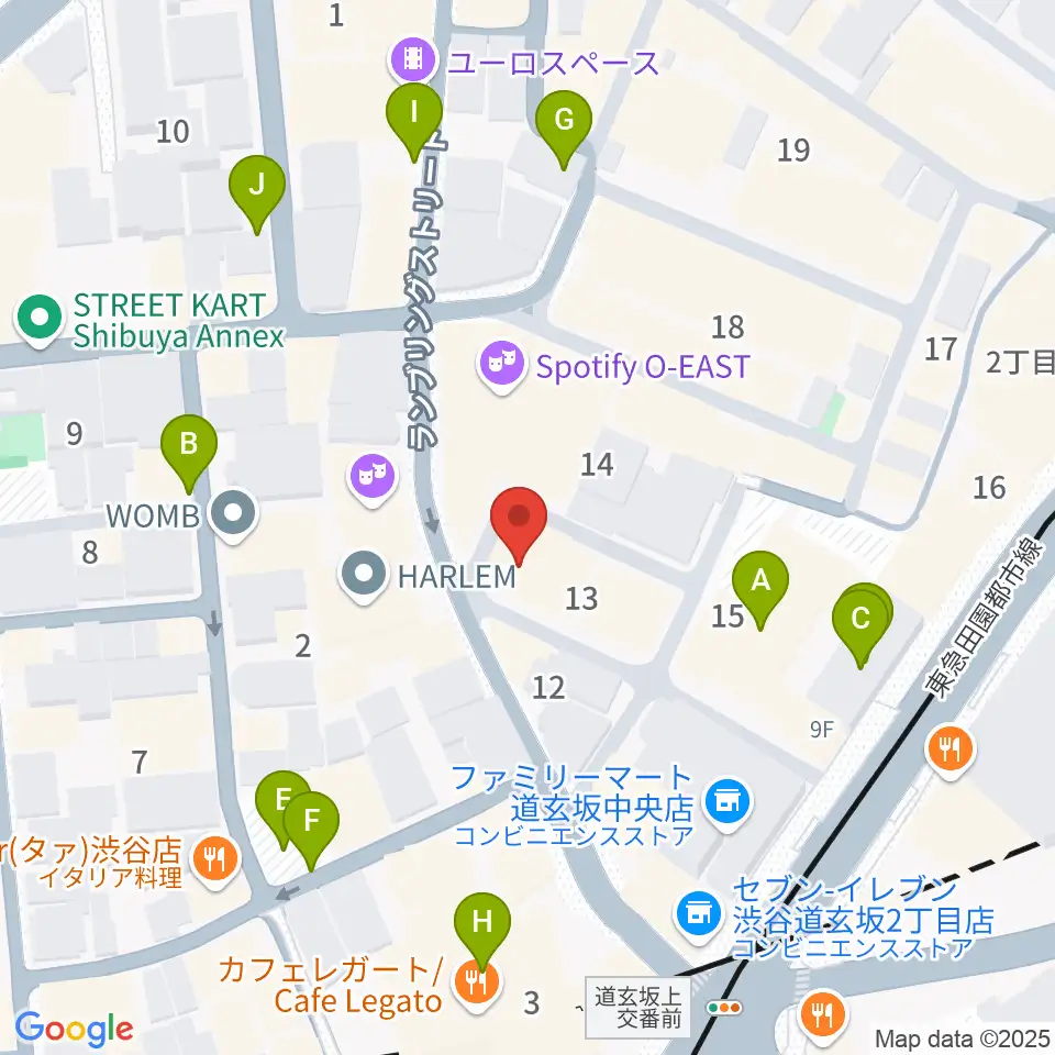 渋谷DESEO mini周辺の駐車場・コインパーキング一覧地図