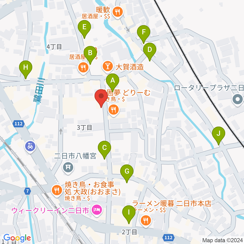 二日市ムーヴメント周辺の駐車場・コインパーキング一覧地図